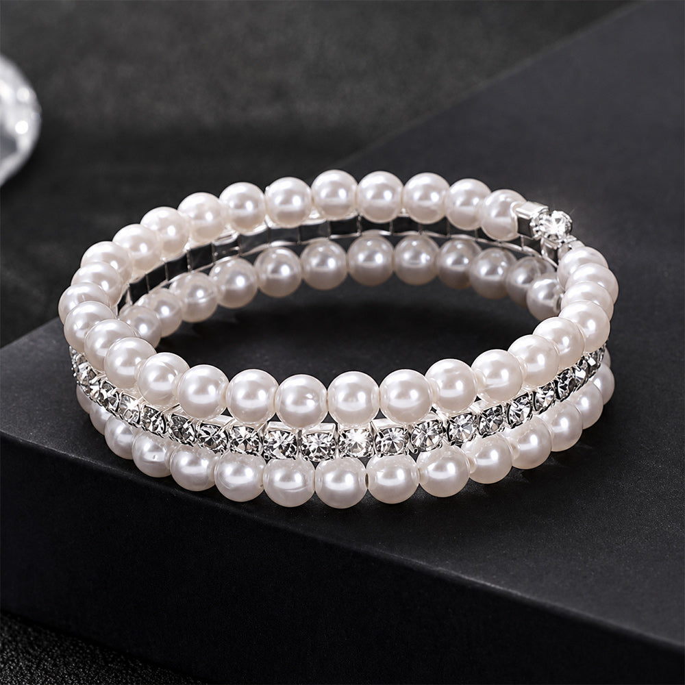 Lucky Pearl & Crystal Bracelet