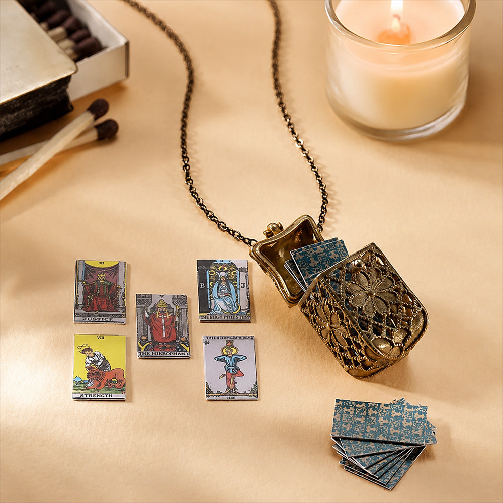 Tiny Tarot Deck Necklace