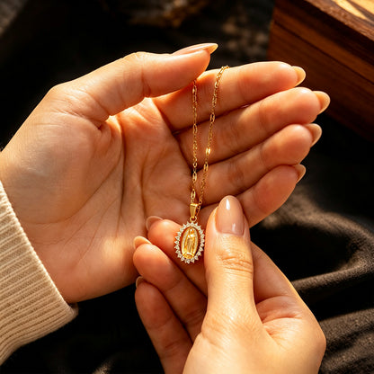 Virgin Mary Pendant Necklace
