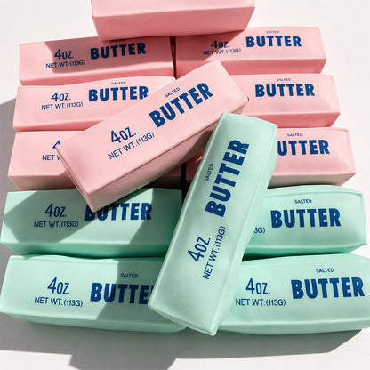 Crunchy Butter Bar Squishy Toy – Satisfying Squeeze Sensory Fidget Toy for Stress Relief, Relaxation & Fun