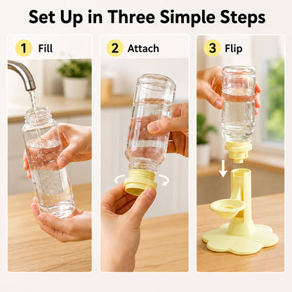 Gravity Cat Water Dispenser – Raised Anti-Spill Bowl