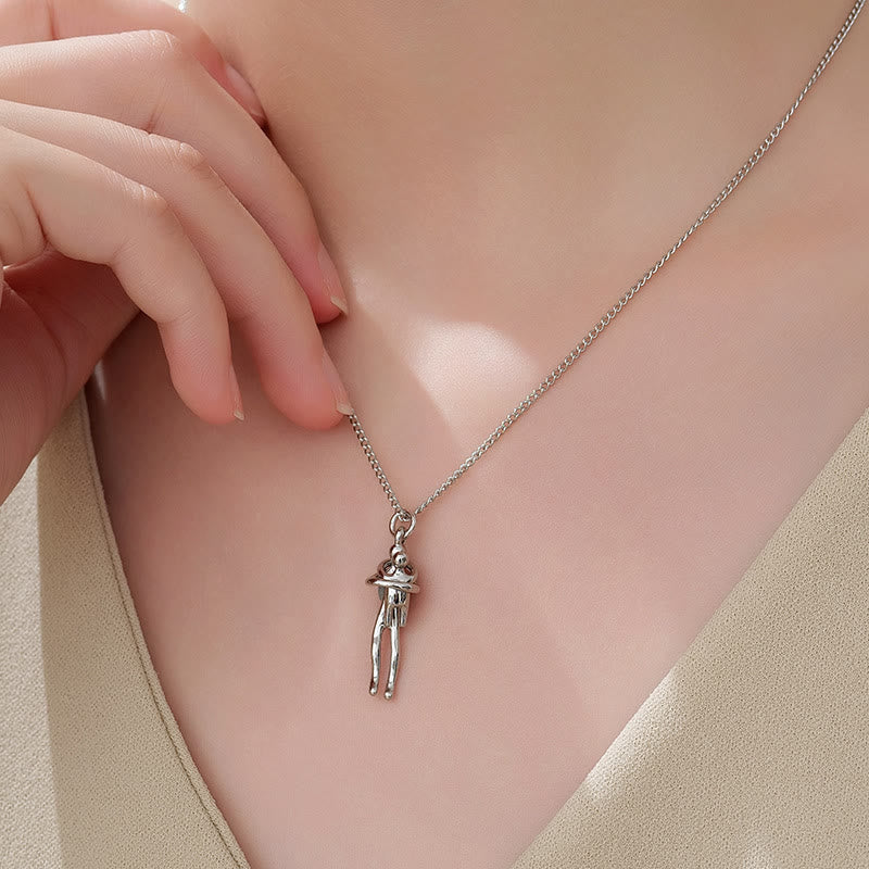 Hug Pendant Necklace - A Cute Hug, Elegant Holiday and Everyday Gift, All-Season Accessory