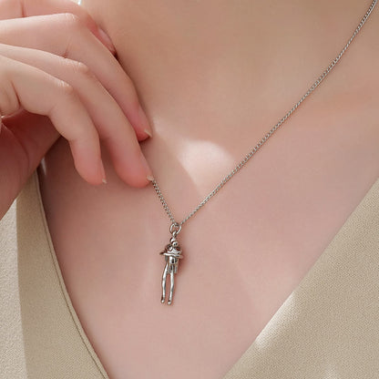 Hug Pendant Necklace - A Cute Hug, Elegant Holiday and Everyday Gift, All-Season Accessory