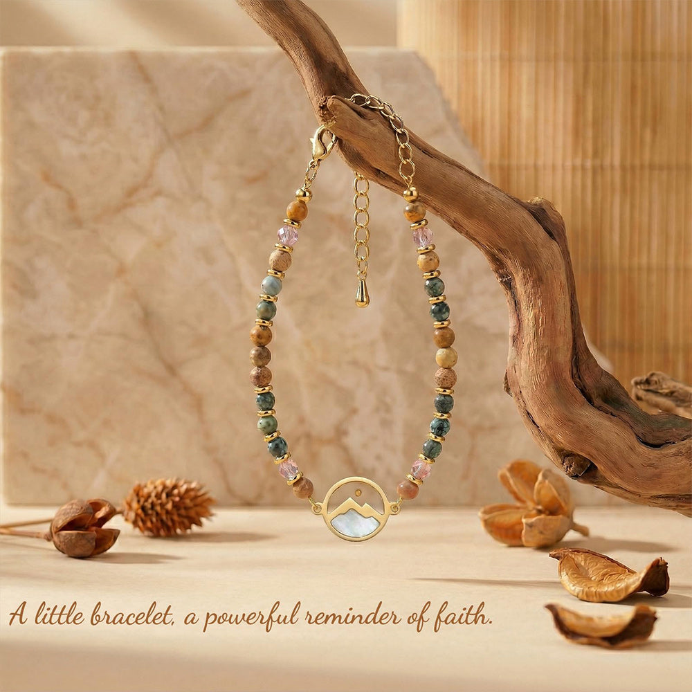 📿Mustard Seed Beaded Bracelet | Matthew 17:20 Move Mountains Christian Inspirational Jewelry Gift