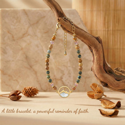 📿Mustard Seed Beaded Bracelet | Matthew 17:20 Move Mountains Christian Inspirational Jewelry Gift