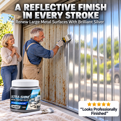 🎨 Water-Based Metallic Silver Paint for Metal Renovation