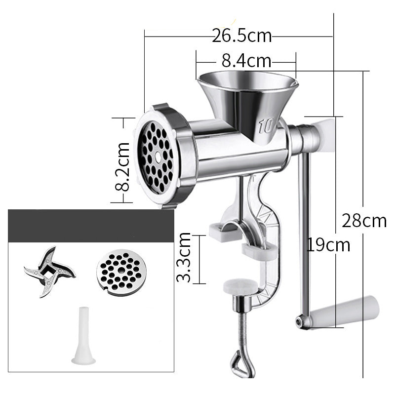 Home Hand Crank Meat Grinder and Sausage Stuffer