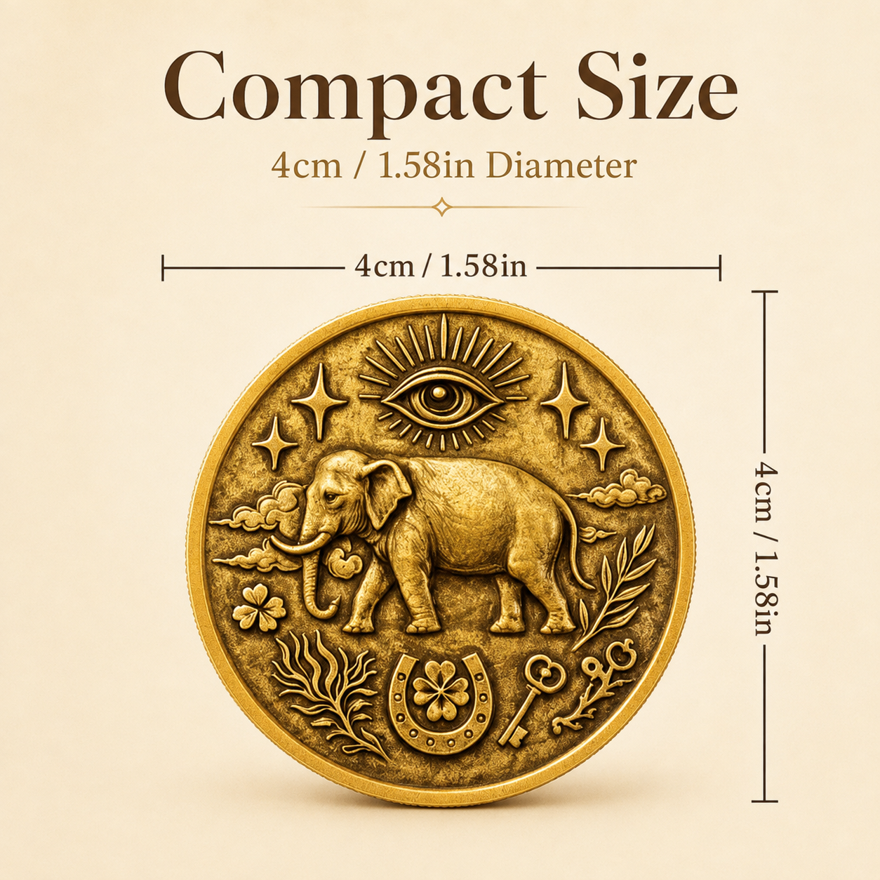 3D 777 Universe Destiny Lucky Commemorative Coin for Wealth Fortune