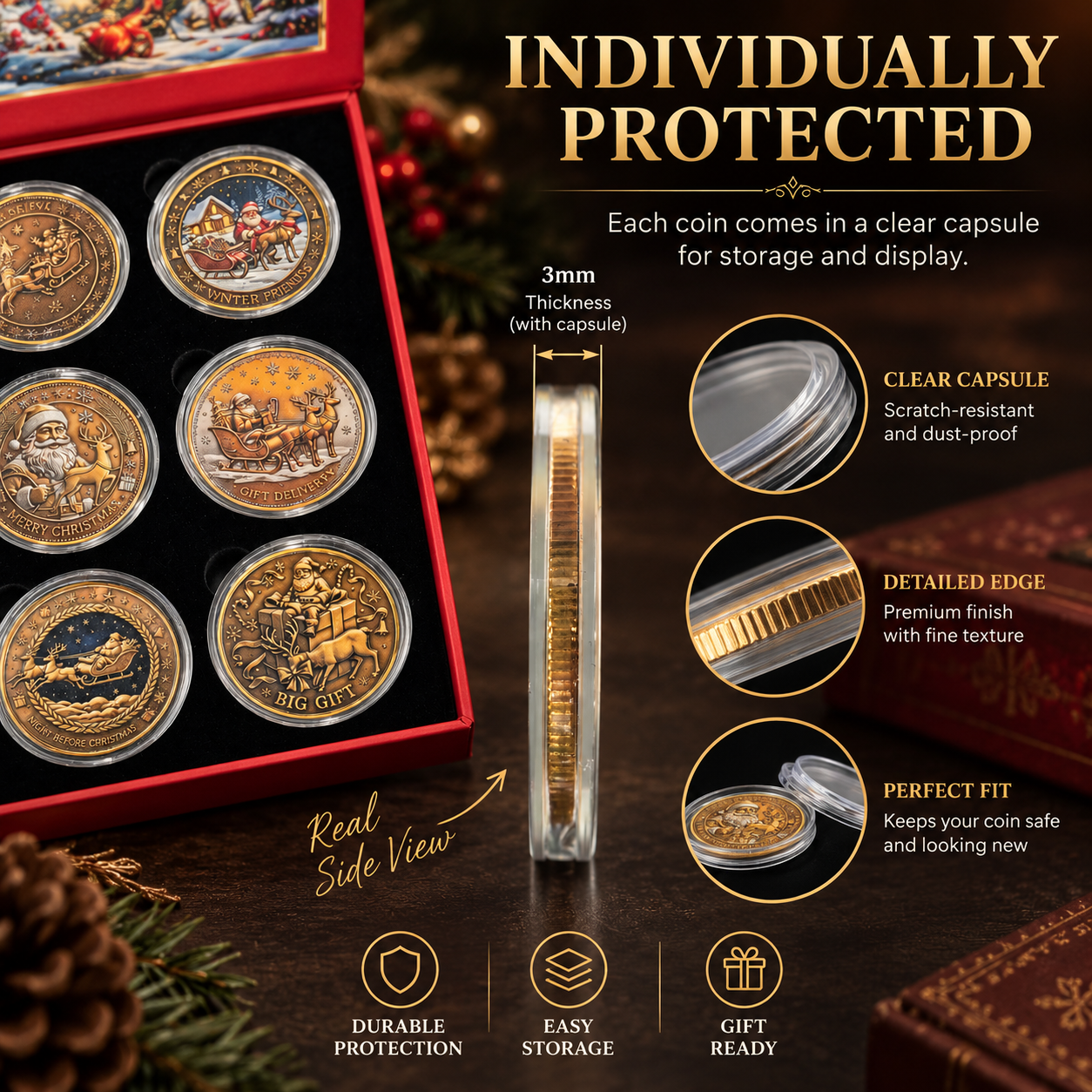 ⚜️Themed Collectible Coin Sets｜Christmas · Mystic Gothic · Haunted Gothic