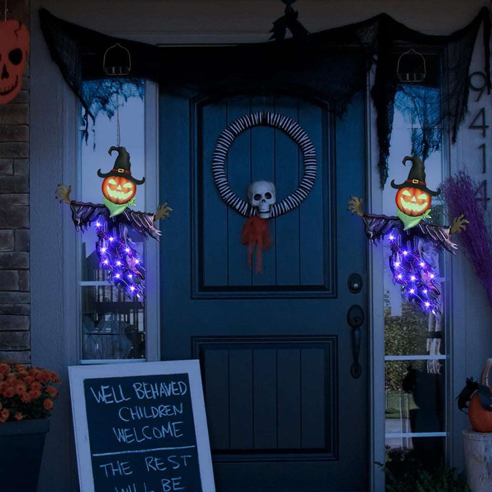 Solar Halloween Pumpkin Hanging Decor – Outdoor Halloween Lights