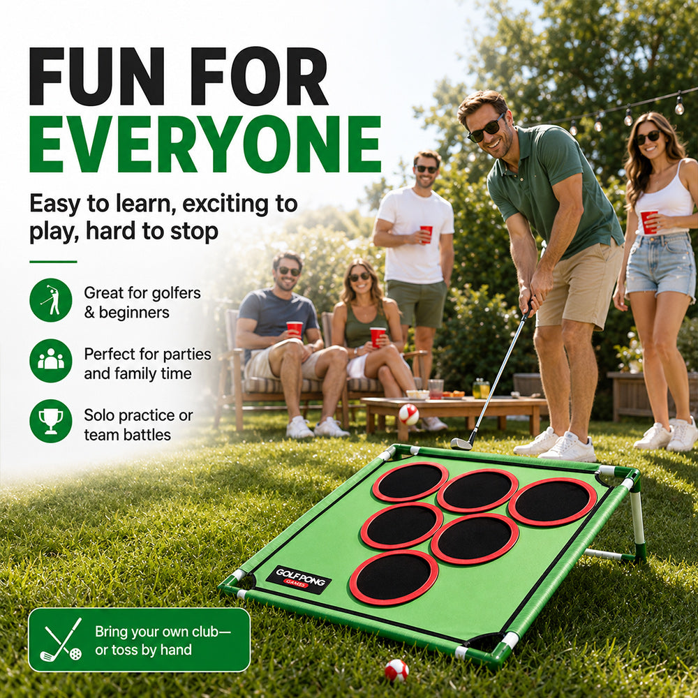 Golf Pong Game Set – Interactive Indoor & Outdoor Golf Challenge
