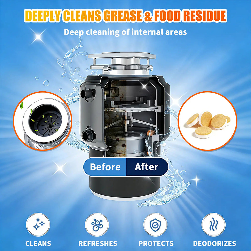 Garbage Disposal Cleaner Tabs for Kitchen Sink Garbage Disposal