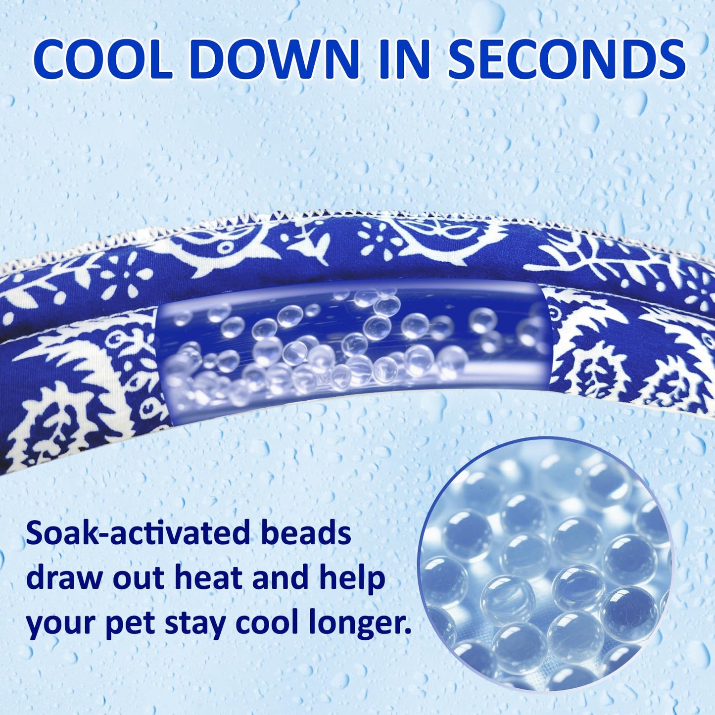 Summer Pet Cooling Collar Wrap