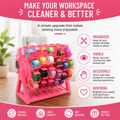 Rotating Bobbin Thread Organizer