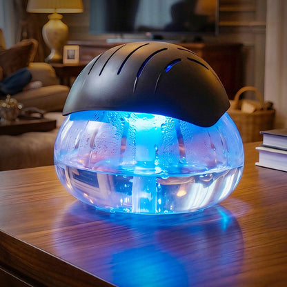 Portable Water Filtration Air Purifier & Humidifier with LED Night Light