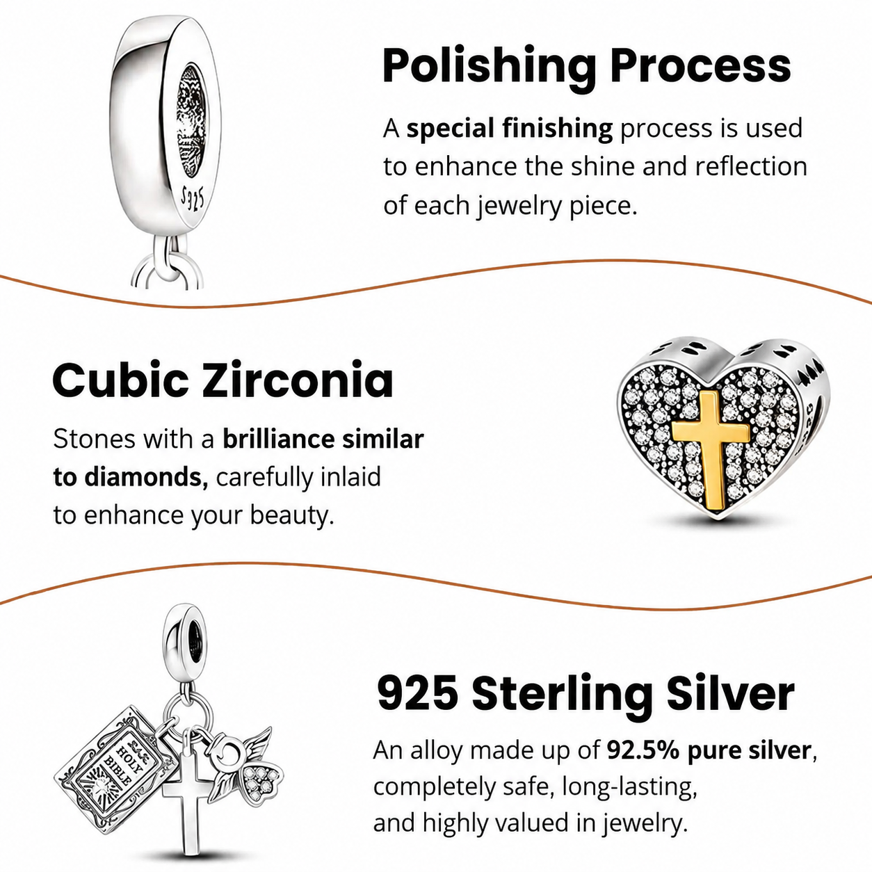 Daily Faith Divine Protection Bracelet – Christian Scripture Charm Adjustable Silver Jewelry