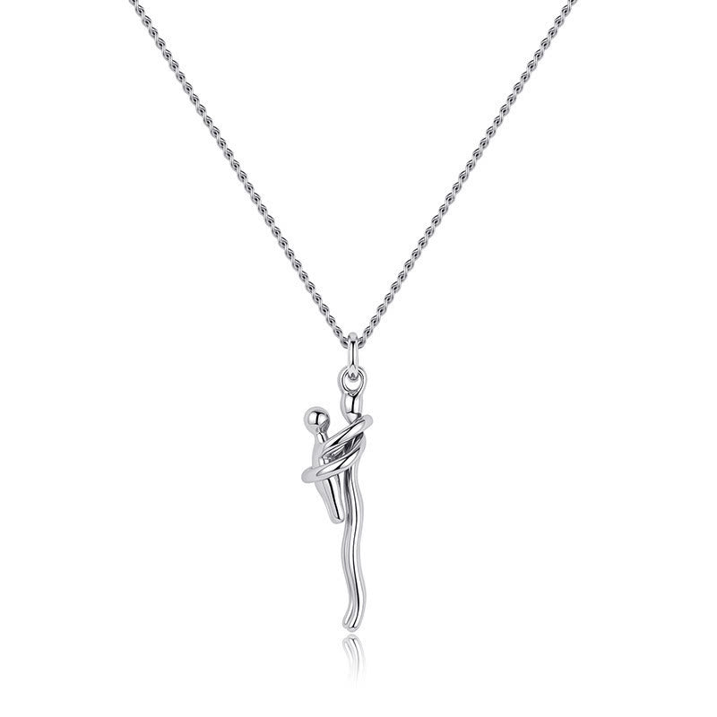 Hug Pendant Necklace - A Cute Hug, Elegant Holiday and Everyday Gift, All-Season Accessory