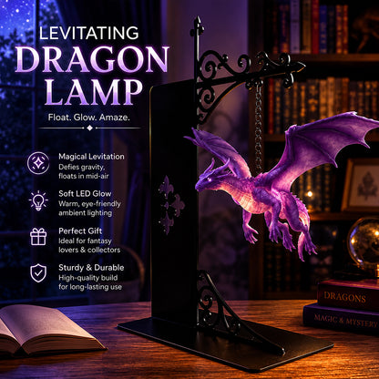 Dragon Bookshelf Lamp – Magical Book Nook LED Light