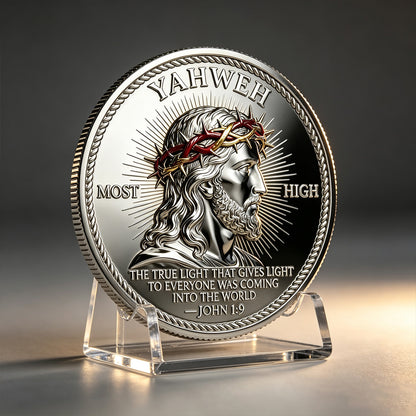 Life Light Faith Religious Lucky Coin Collectible Keepsake