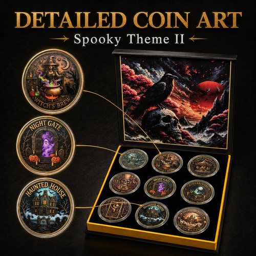 ⚜️Themed Collectible Coin Sets｜Christmas · Mystic Gothic · Haunted Gothic