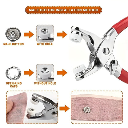 Snap Button Tool Kit – Fix Clothes & Create DIY Projects Like a Pro!