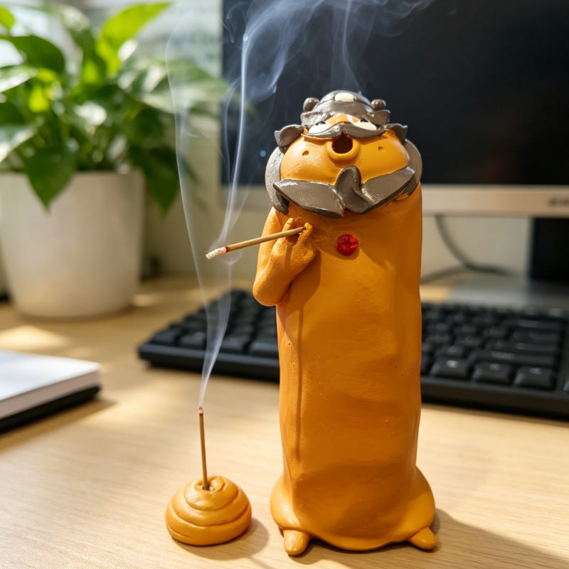 Zhong Kui Resin Incense Holder — Art, Character & Atmosphere