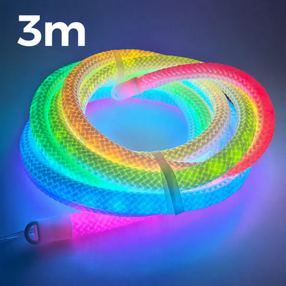 Dragon Scale Woven LED Neon Rope Light