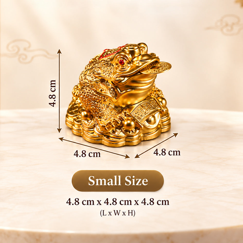 💰Golden Money Frog Decor Statue, Wealth & Prosperity Luck Ornament