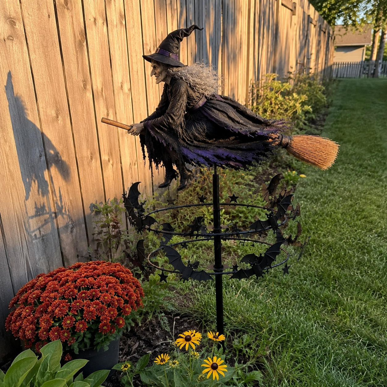 The Enchanted Witch Garden Wind Spinner