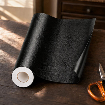 Black Self-Adhesive Leather Repair Patch Roll