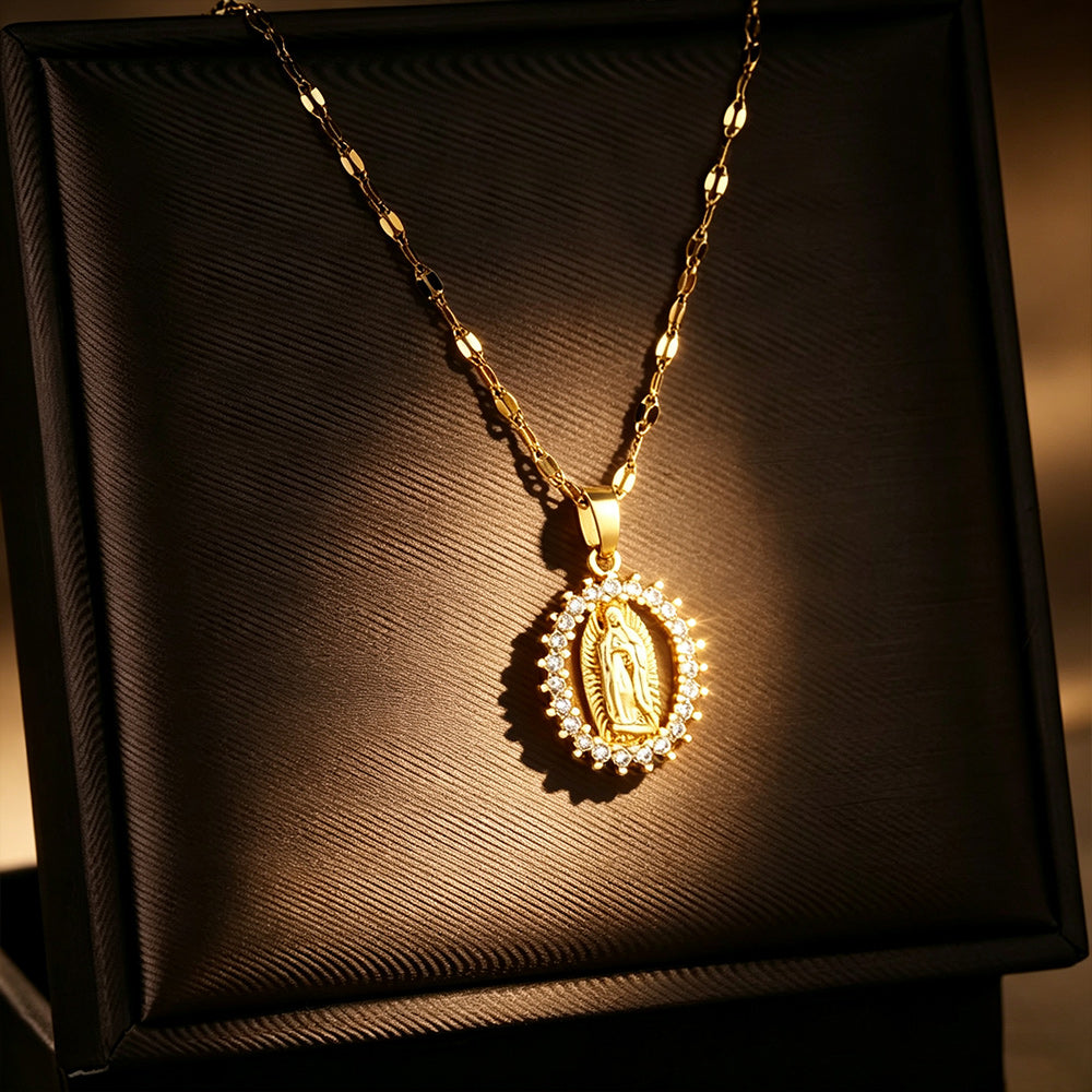 Virgin Mary Pendant Necklace