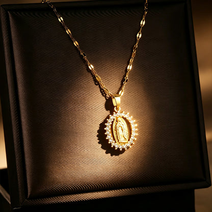 Virgin Mary Pendant Necklace