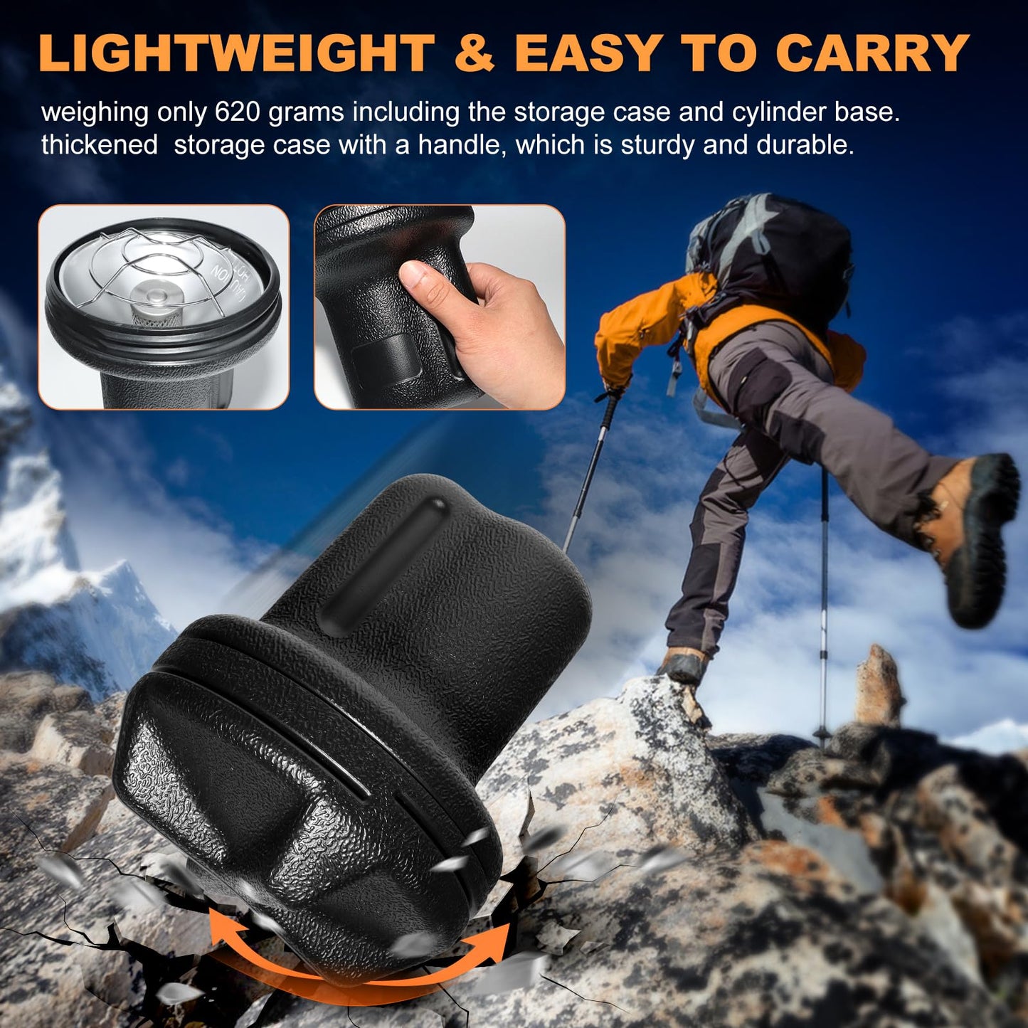 Portable Propane Heater Outdoor Camping Heater, 8500 BTU, Piezo Ignition🔥