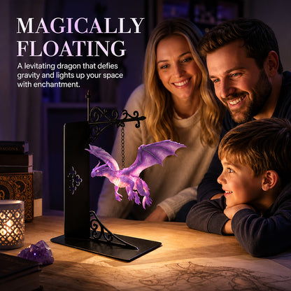 Dragon Bookshelf Lamp – Magical Book Nook LED Light