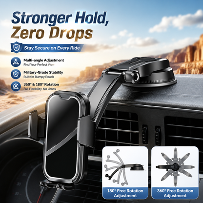 Car Phone Holder 2026 Ultimate Phone Holder for Your Car Windshield Dashboard Cell Phone Car Mount