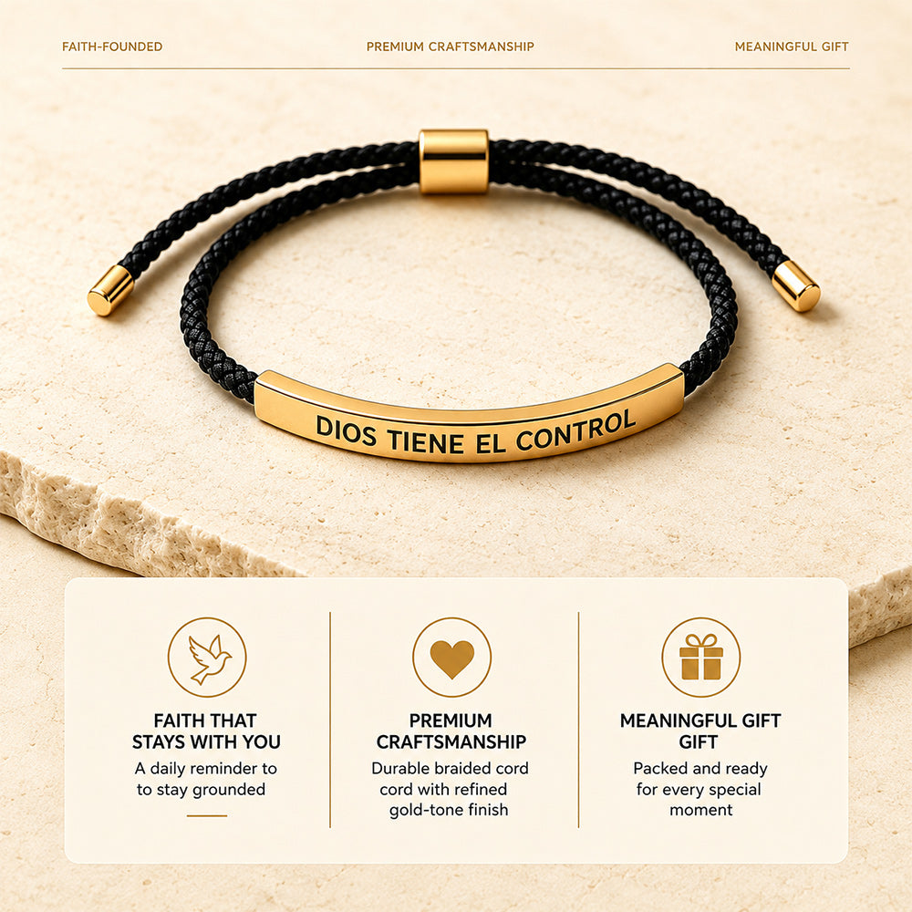 God Is In Control Christian Bracelet – A Powerful Faith Reminder for Hope, Strength & Blessings
