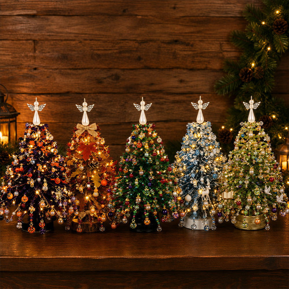 DIY Beaded Christmas Tree Kit – Create Your Own Sparkling Holiday Decor