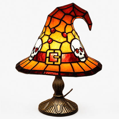 Witch Hat Lamp – Magical Gothic Table Light for Halloween Decor