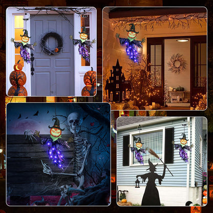 Solar Halloween Pumpkin Hanging Decor – Outdoor Halloween Lights