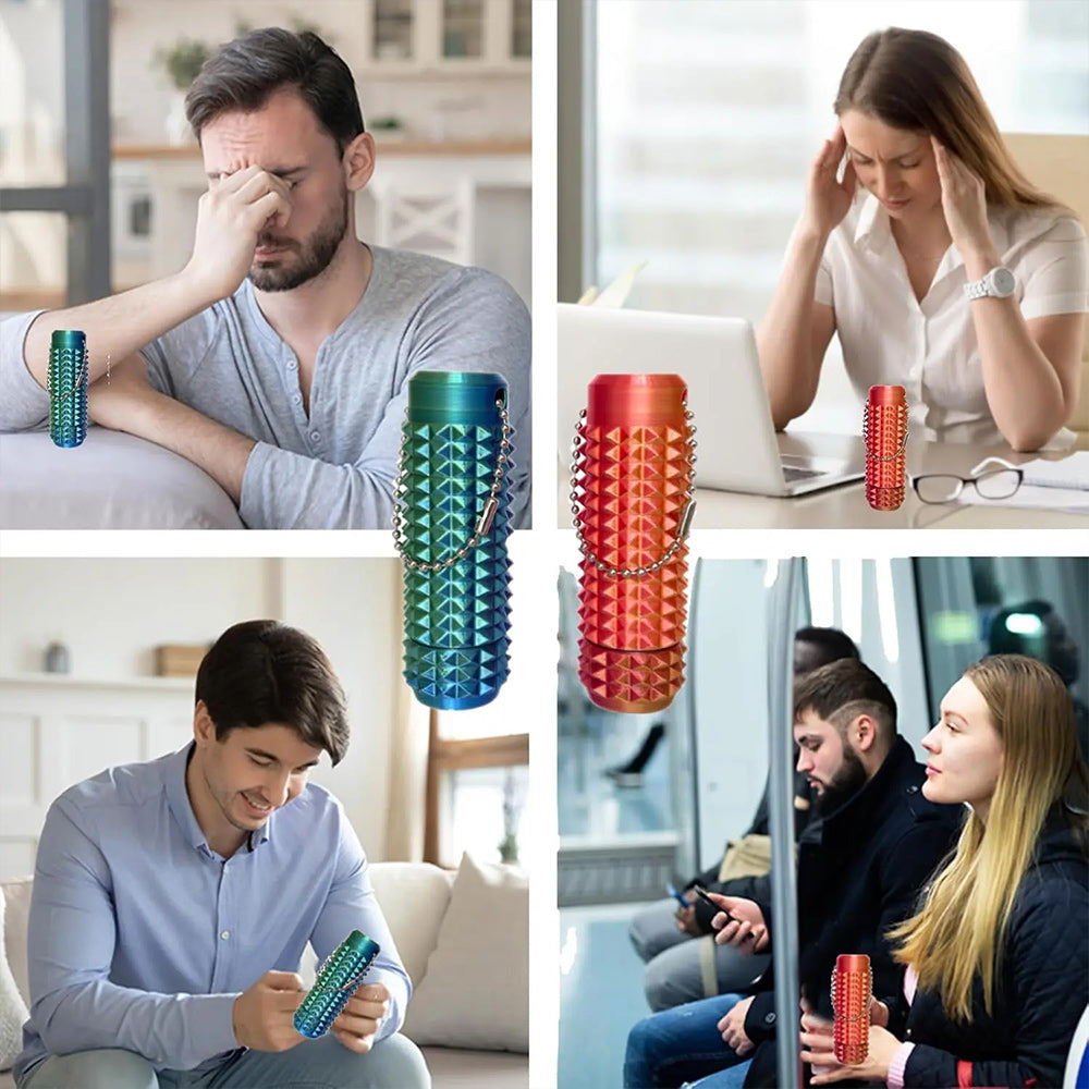 5-in-1 Sensory Fidget Toy – Spiky Stress Relief Tool with Clicker, Spinner, Slider & Roller