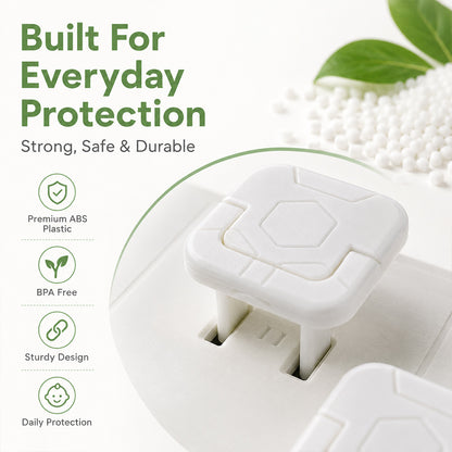 Baby Proof Socket Covers with Smart Handle Design – Fits 2 & 3-Prong Outlets