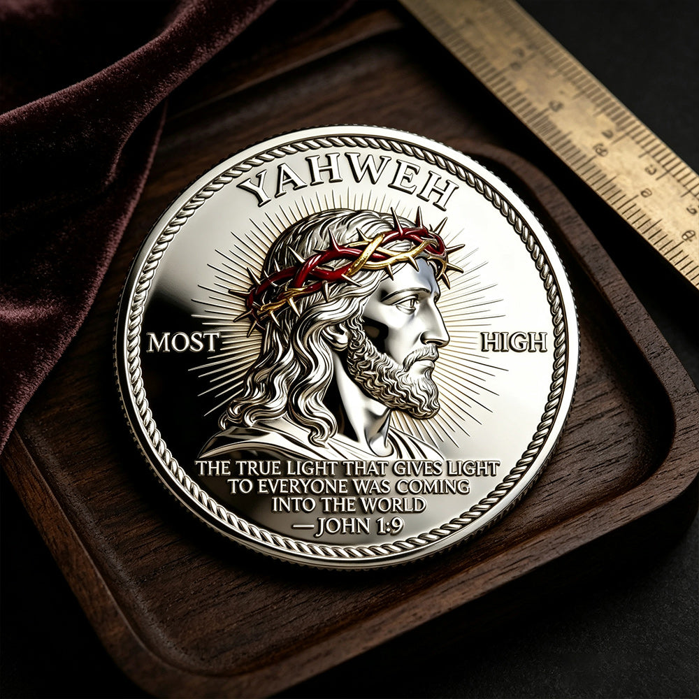 Life Light Faith Religious Lucky Coin Collectible Keepsake