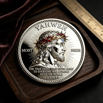 Life Light Faith Religious Lucky Coin Collectible Keepsake