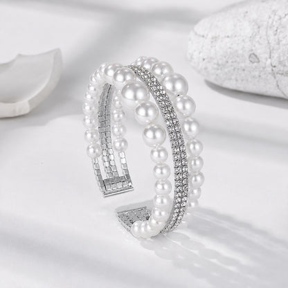 Lucky Pearl & Crystal Bracelet