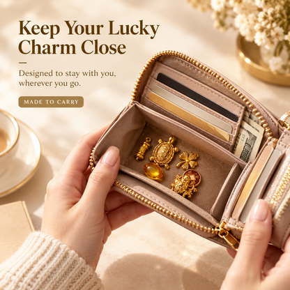 🐢💰Golden Lucky Turtle Wealth Charm Set - Bites onto Luck, Never Lets Go