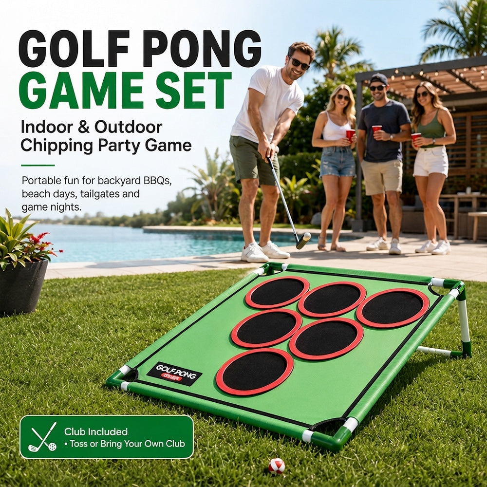 Golf Pong Game Set – Interactive Indoor & Outdoor Golf Challenge