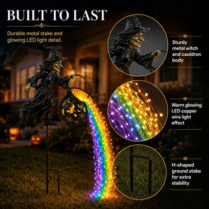Witch Potion Waterfall Garden Lamp