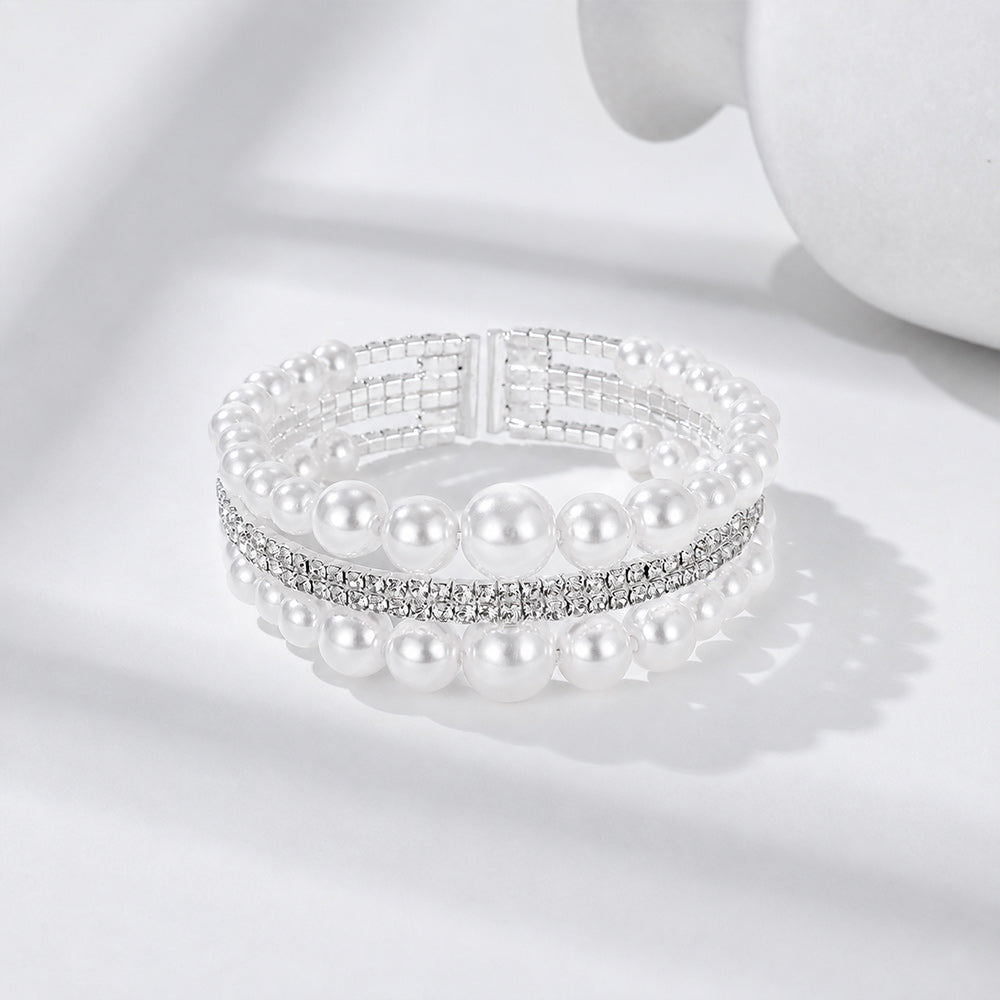 Lucky Pearl & Crystal Bracelet
