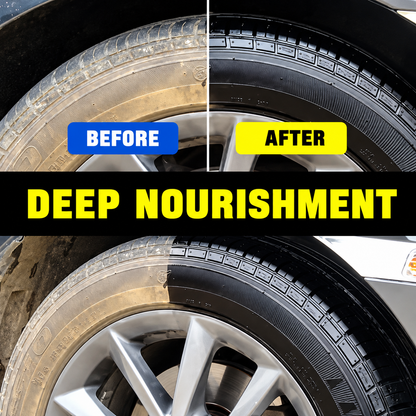 🚗✨ Tire Shine & Protection Paste – Deep Black Gloss & Easy Tire Restoration