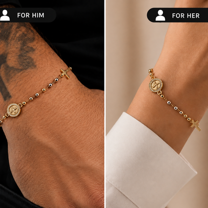 Tricolor Rosary Bracelet